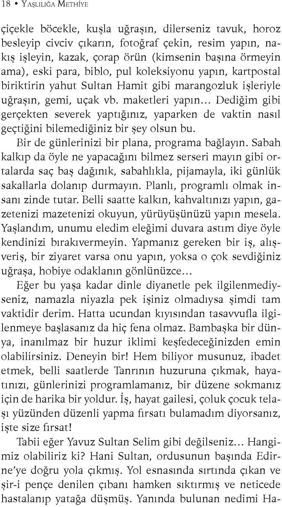 maketleri yapın Dediğim gibi gerçekten severek yaptığınız, yaparken de vaktin nasıl geçtiğini bilemediğiniz bir şey olsun bu. Bir de günlerinizi bir plana, programa bağlayın.