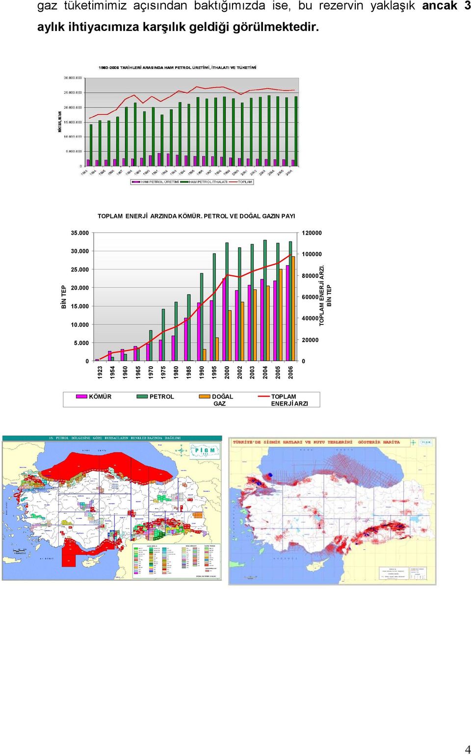 000 100000 BĐN TEP 25.000 20.000 15.000 10.000 80000 60000 40000 TOPLAM ENERJĐ ARZI. BĐN TEP 5.