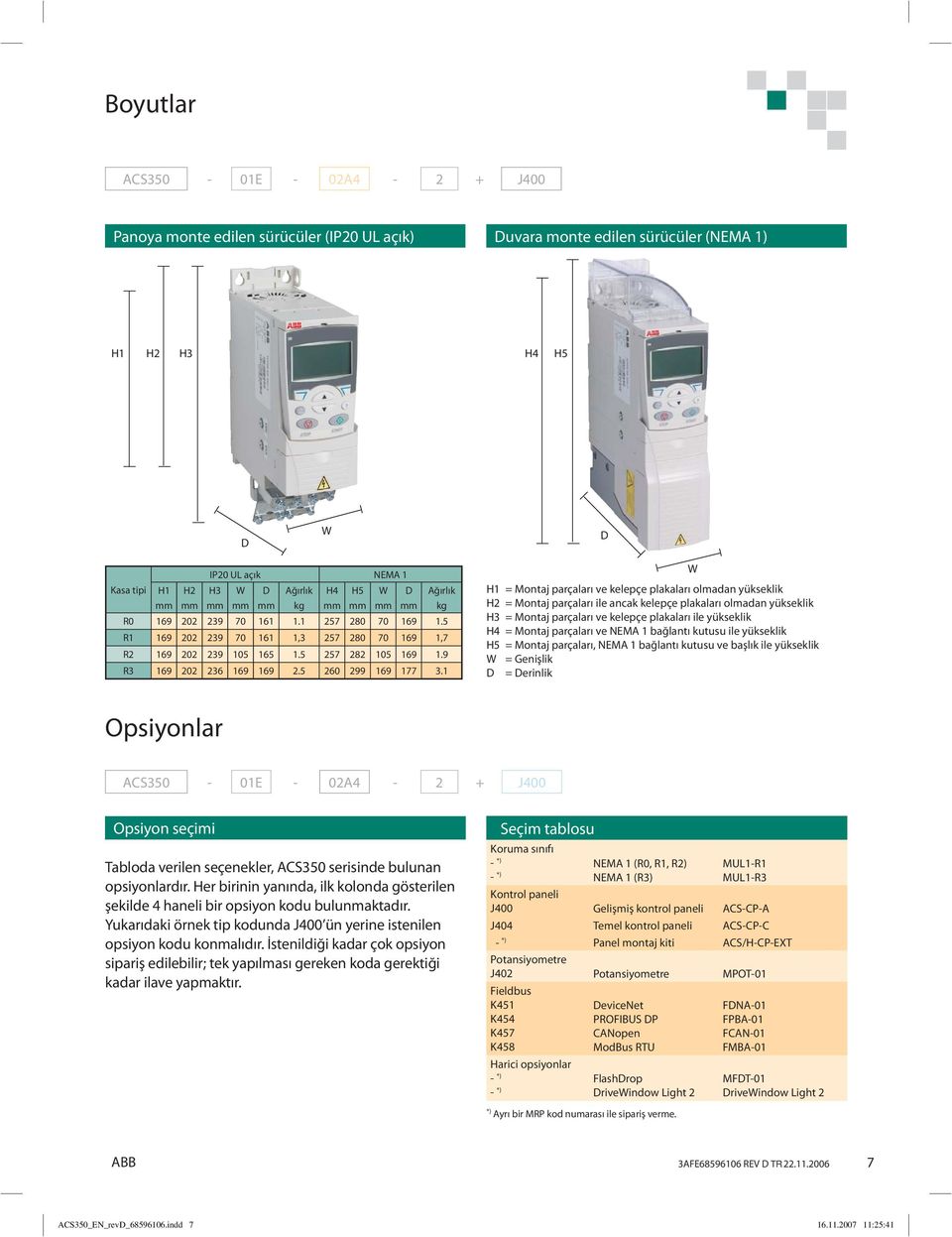 1 H1 = Montaj parçaları ve kelepçe plakaları olmadan yükseklik H2 = Montaj parçaları ile ancak kelepçe plakaları olmadan yükseklik H3 = Montaj parçaları ve kelepçe plakaları ile yükseklik H4 = Montaj