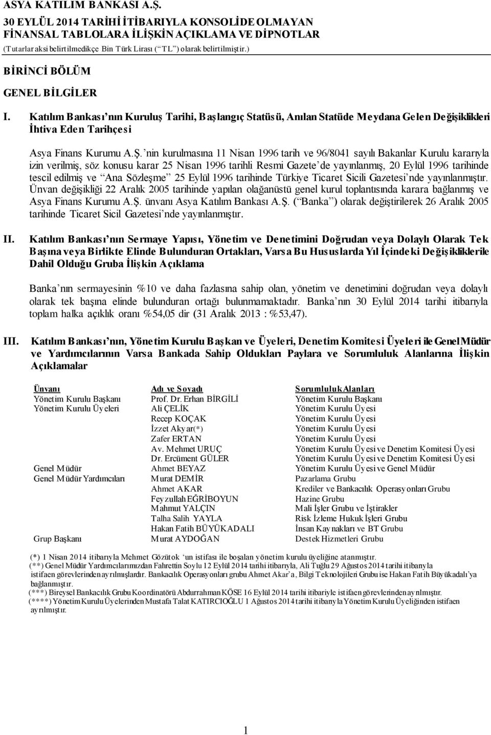 edilmiş ve Ana Sözleşme 25 Eylül 1996 tarihinde Türkiye Ticaret Sicili Gazetesi nde yayınlanmıştır.