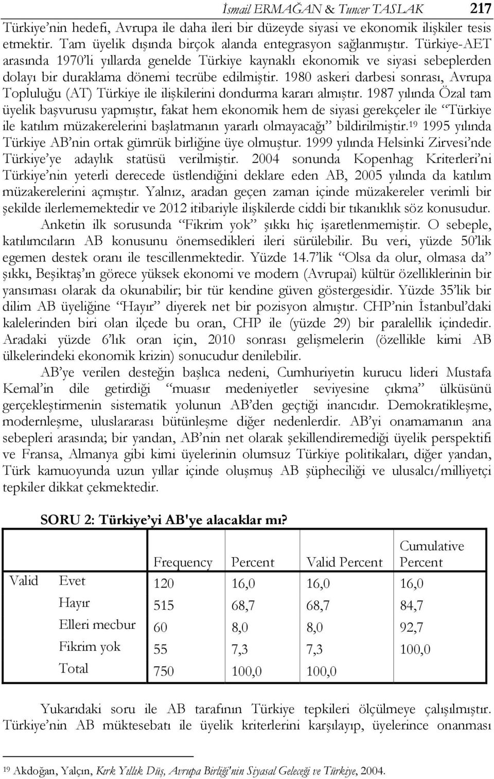 1980 askeri darbesi sonrası, Avrupa Topluluğu (AT) Türkiye ile ilişkilerini dondurma kararı almıştır.