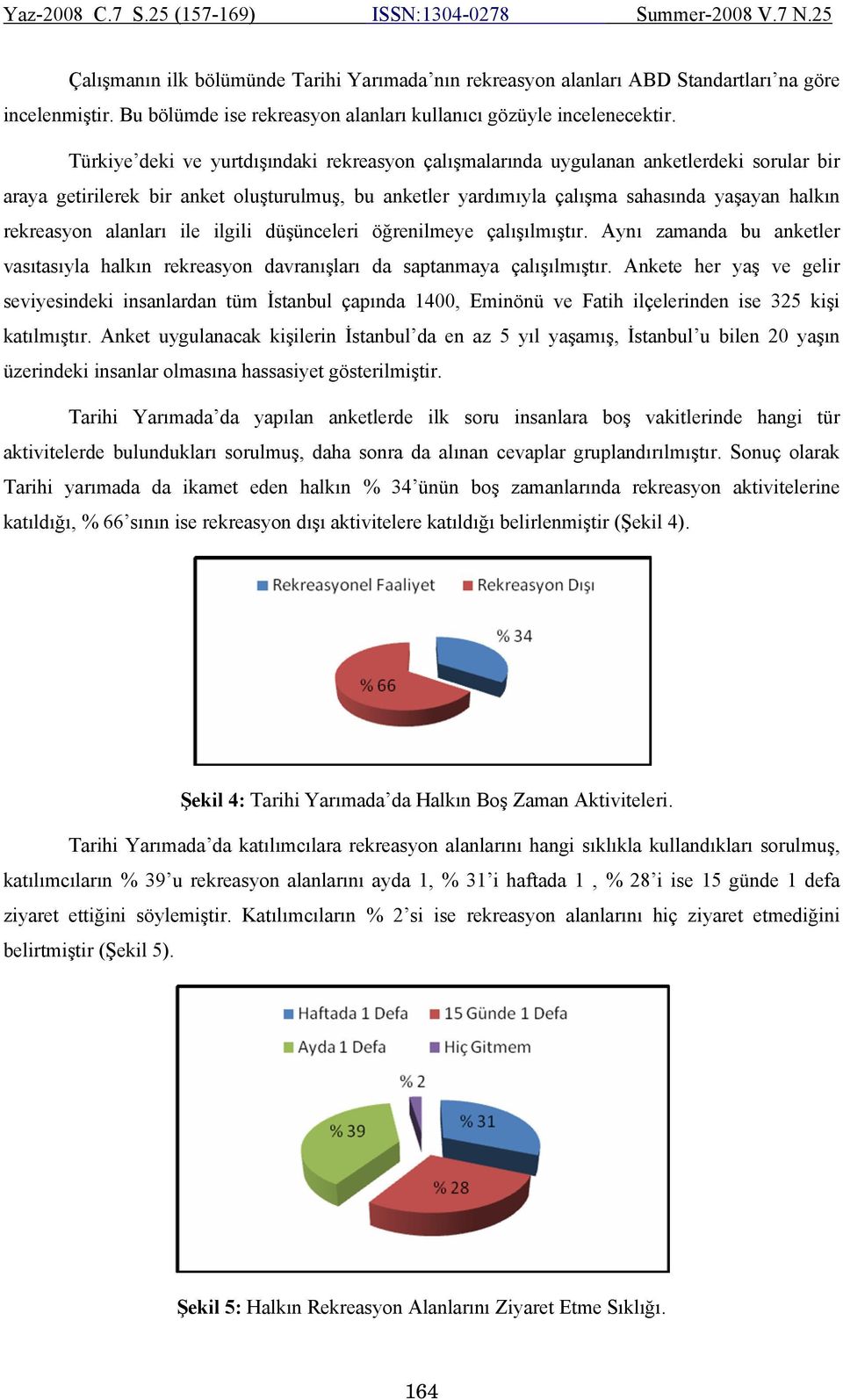 alanları ile ilgili düşünceleri öğrenilmeye çalışılmıştır. Aynı zamanda bu anketler vasıtasıyla halkın rekreasyon davranışları da saptanmaya çalışılmıştır.