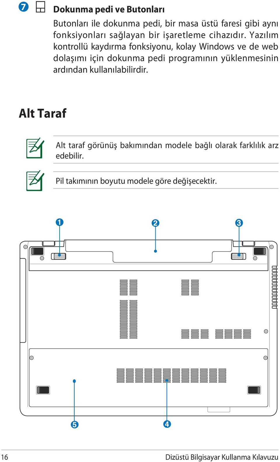 Yazılım kontrollü kaydırma fonksiyonu, kolay Windows ve de web dolaşımı için dokunma pedi programının