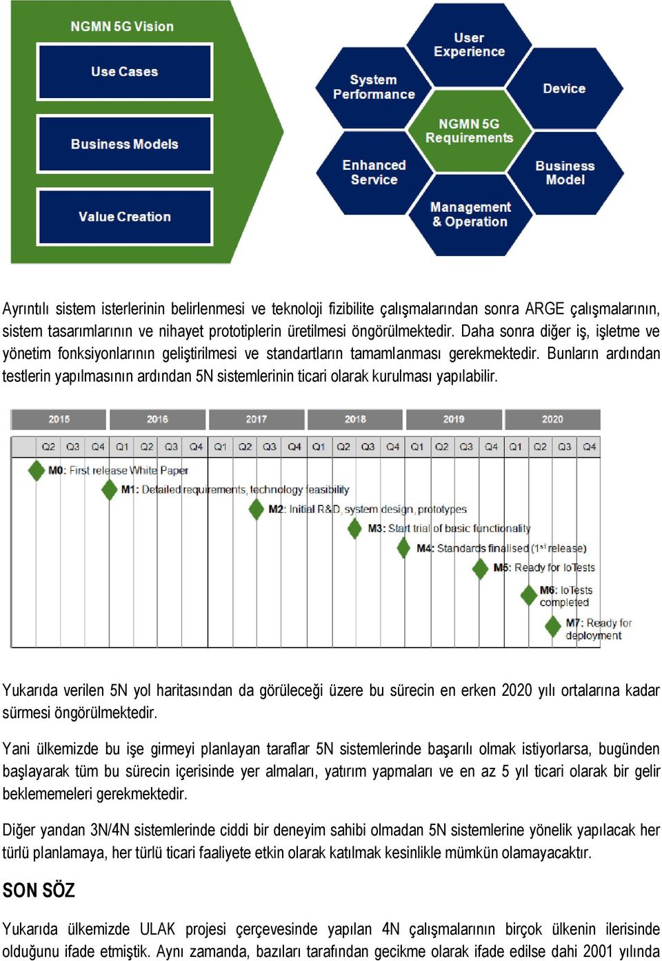 Bunların ardından testlerin yapılmasının ardından 5N sistemlerinin ticari olarak kurulması yapılabilir.