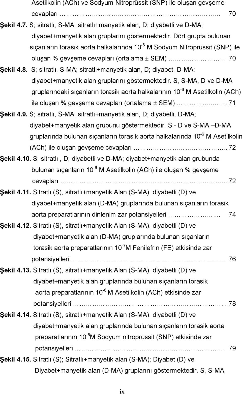 S; sitratlı, S-MA; sitratlı+manyetik alan, D; diyabet, D-MA; diyabet+manyetik alan gruplarını göstermektedir.