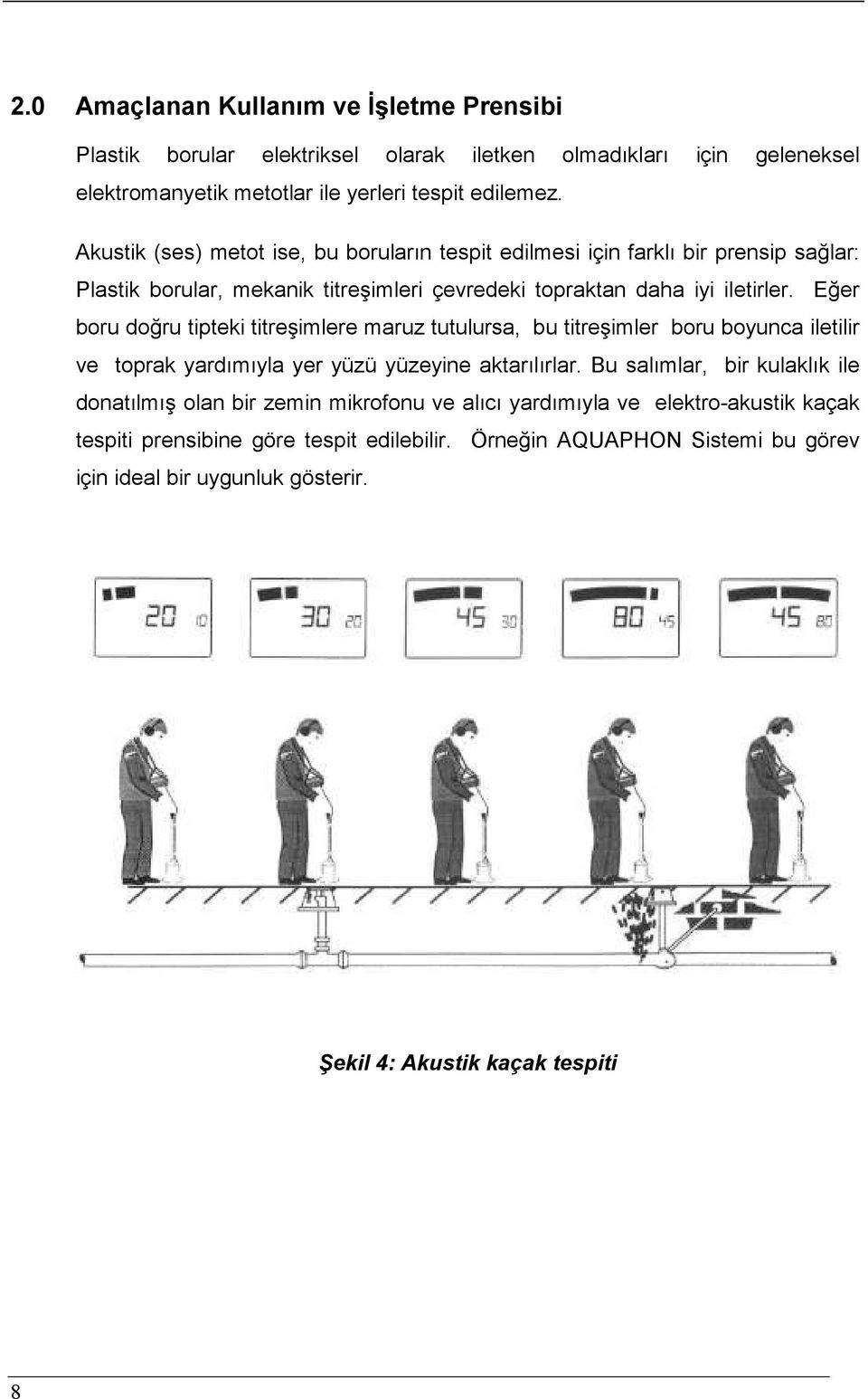 Eğer boru doğru tipteki titreşimlere maruz tutulursa, bu titreşimler boru boyunca iletilir ve toprak yardımıyla yer yüzü yüzeyine aktarılırlar.