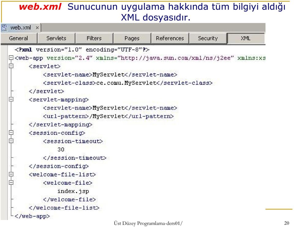 bilgiyi aldığı XML