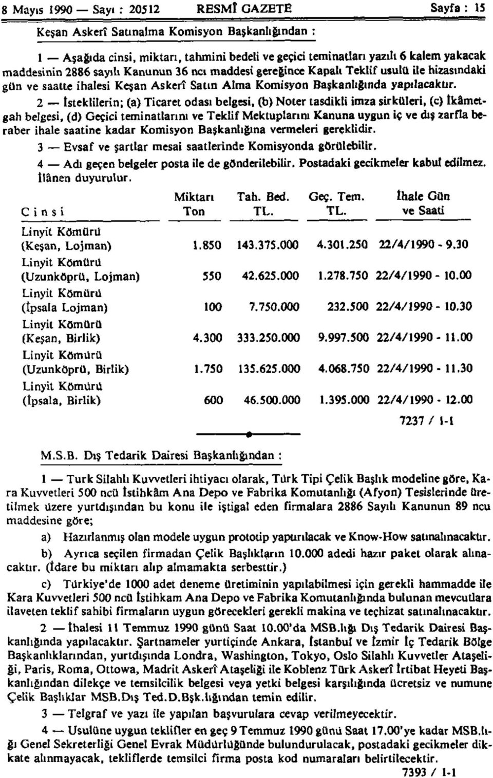 2 İsteklilerin; (a) Ticaret odası belgesi, (b) Noter tasdikli imza sirküleri, (c) İkâmetgâh belgesi, (d) Geçici teminatlarını ve Teklif Mektuplarını Kanuna uygun iç ve dış zarfla beraber ihale