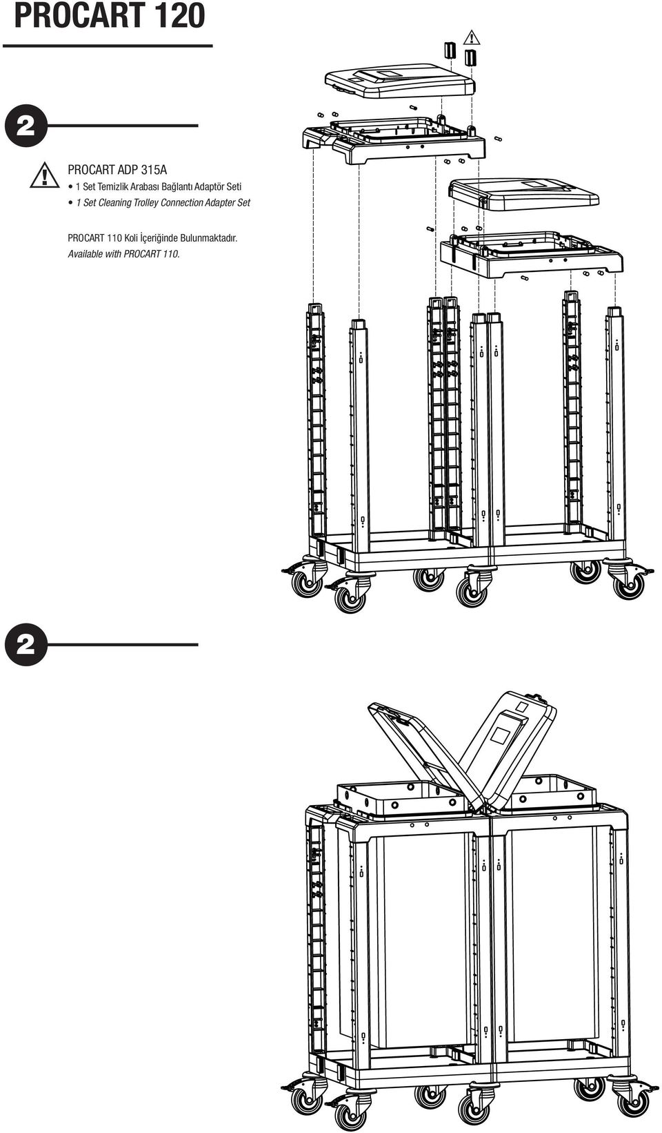 Trolley onnection dapter Set PRORT 110 Koli