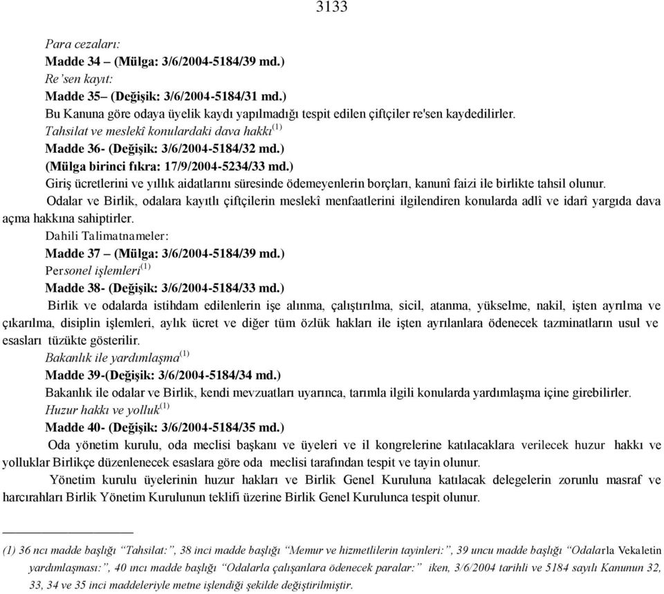 ) (Mülga birinci fıkra: 17/9/2004-5234/33 md.) Giriş ücretlerini ve yıllık aidatlarını süresinde ödemeyenlerin borçları, kanunî faizi ile birlikte tahsil olunur.