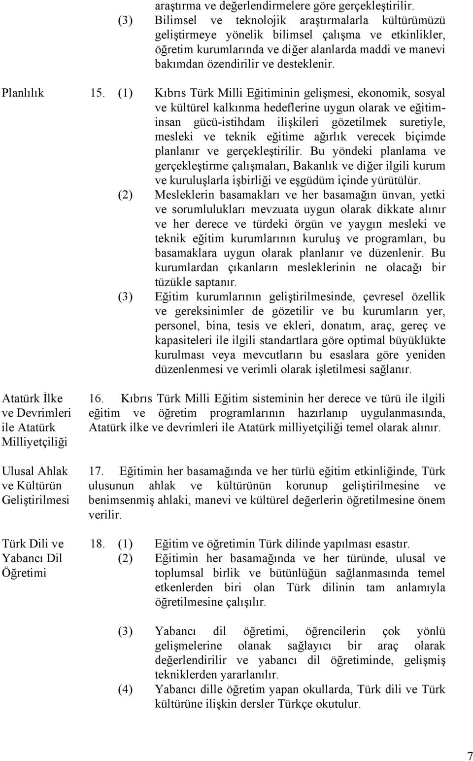 Planlılık 15.