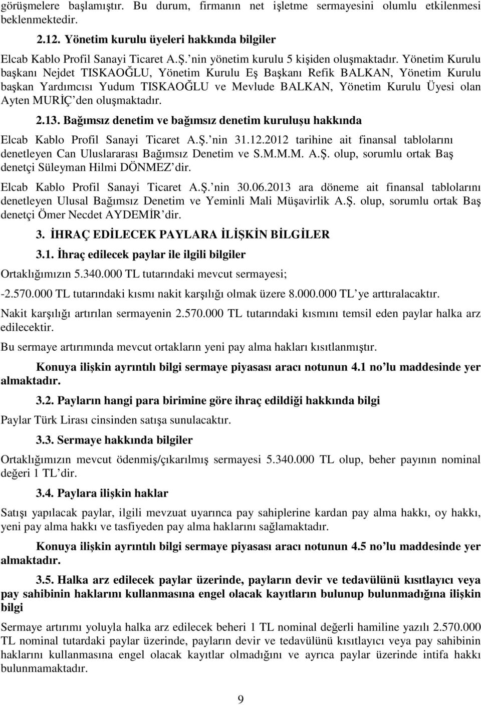 Yönetim Kurulu başkanı Nejdet TISKAOĞLU, Yönetim Kurulu Eş Başkanı Refik BALKAN, Yönetim Kurulu başkan Yardımcısı Yudum TISKAOĞLU ve Mevlude BALKAN, Yönetim Kurulu Üyesi olan Ayten MURİÇ den