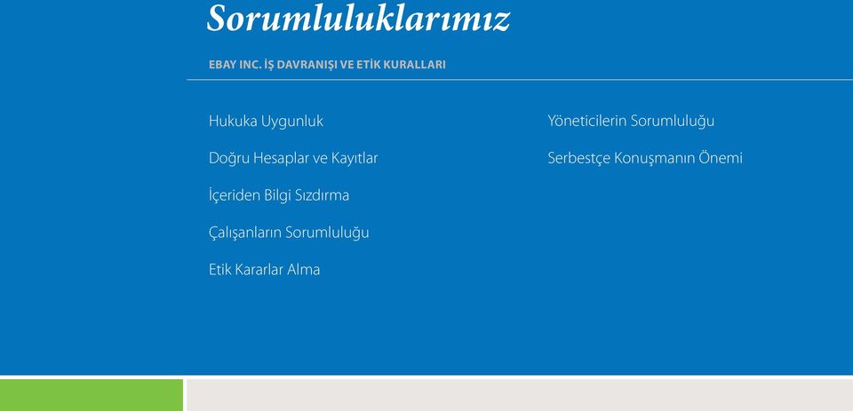 Hesaplar ve Kayıtlar Yöneticilerin Sorumluluğu