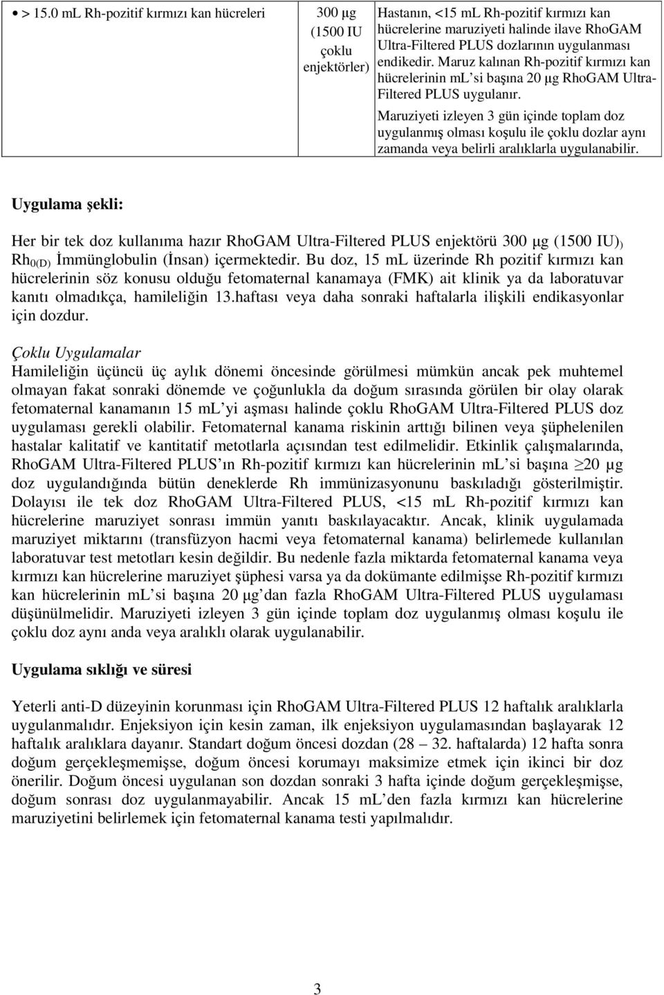 Maruziyeti izleyen 3 gün içinde toplam doz uygulanmış olması koşulu ile çoklu dozlar aynı zamanda veya belirli aralıklarla uygulanabilir.