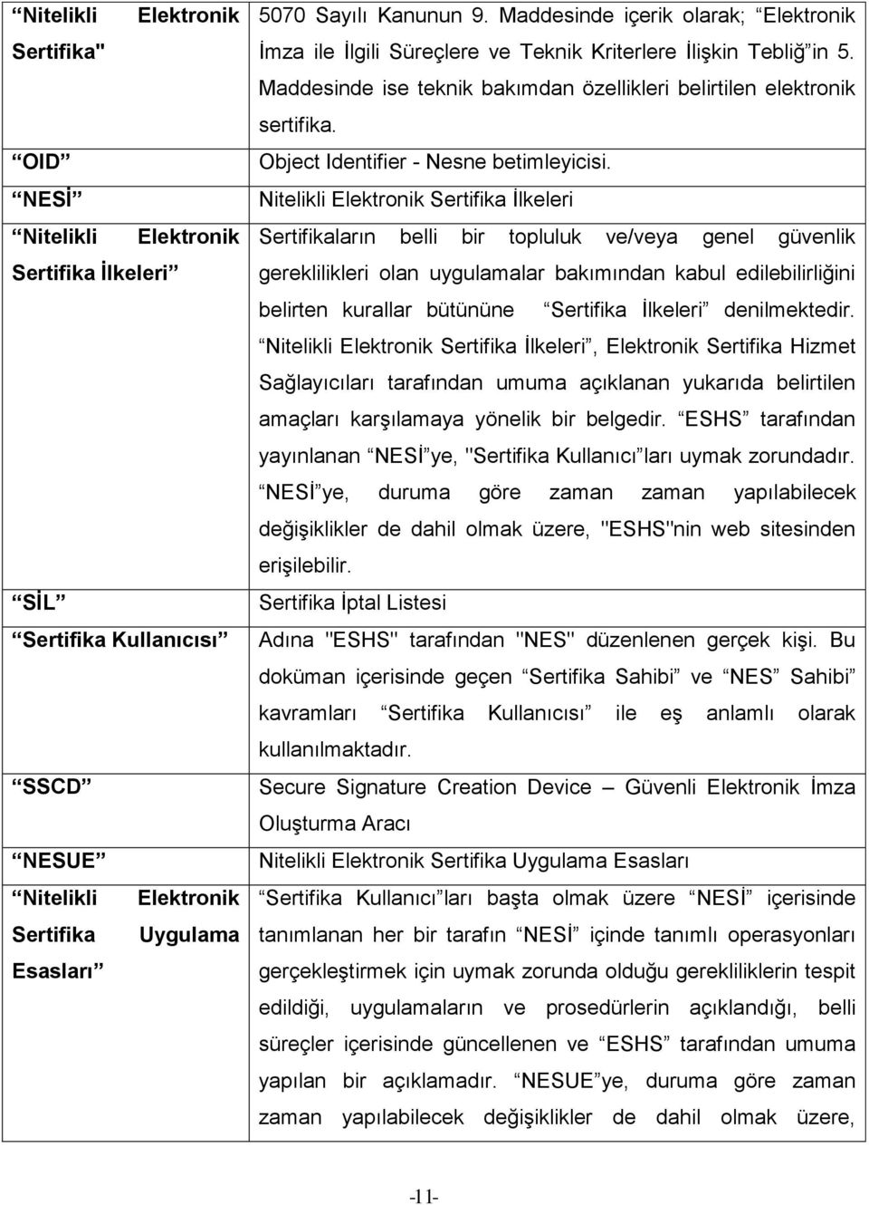 Object Identifier - Nesne betimleyicisi.