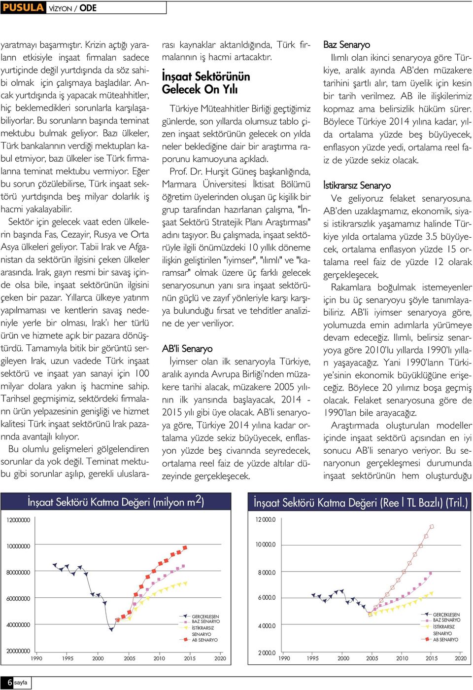 An- tarihini flartl al r, tam üyelik için kesin kiye, aral k ay nda AB den müzakere 2003 2014 nflaat Y ll k Ortalama Sektörünün Büyüme Toplam Büyüme Baz Senaryo 4.8 7.