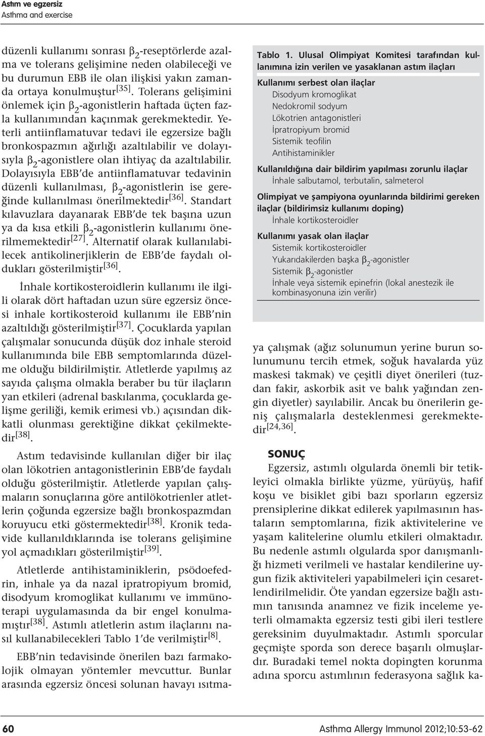 bromid Sistemik teofilin Antihistaminikler Kullan ld na dair bildirim yap lmas zorunlu ilaçlar nhale salbutamol, terbutalin, salmeterol Olimpiyat ve flampiyona oyunlar nda bildirimi gereken ilaçlar