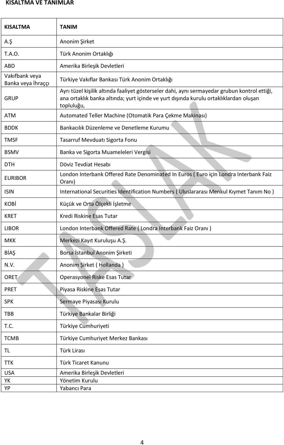 altında faaliyet gösterseler dahi, aynı sermayedar grubun kontrol ettiği, ana ortaklık banka altında; yurt içinde ve yurt dışında kurulu ortaklıklardan oluşan topluluğu, Automated Teller Machine