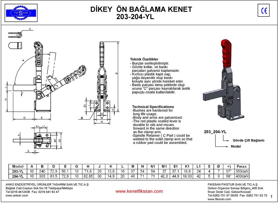 lastik papuçlu civata kullanılabilir.