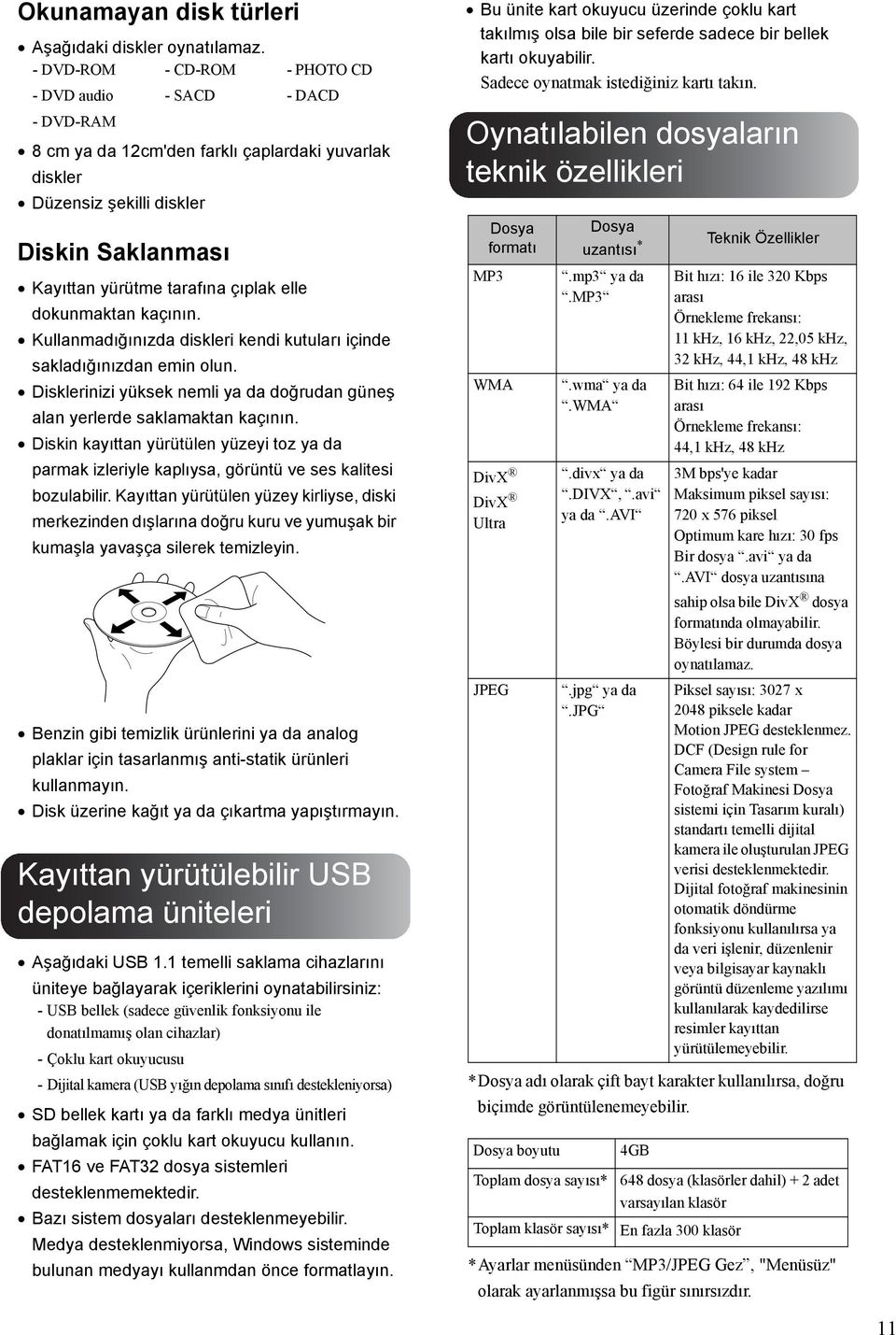 elle dokunmaktan kaçının. Kullanmadığınızda diskleri kendi kutuları içinde sakladığınızdan emin olun. Disklerinizi yüksek nemli ya da doğrudan güneş alan yerlerde saklamaktan kaçının.