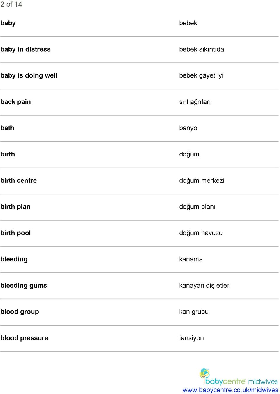 doğum merkezi birth plan doğum planı birth pool doğum havuzu bleeding