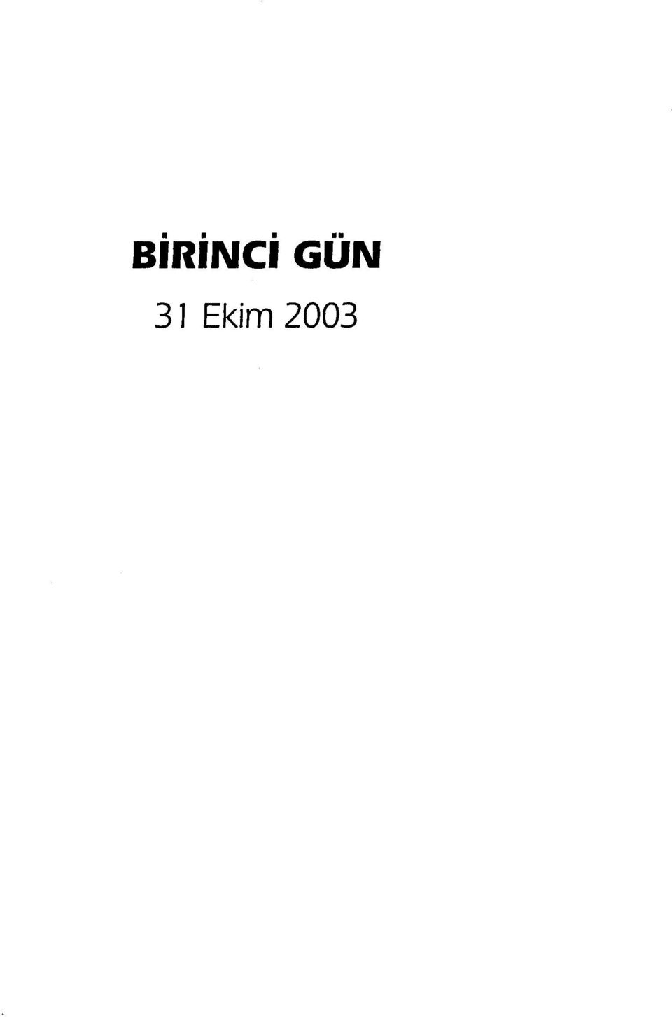 Ekim 2003