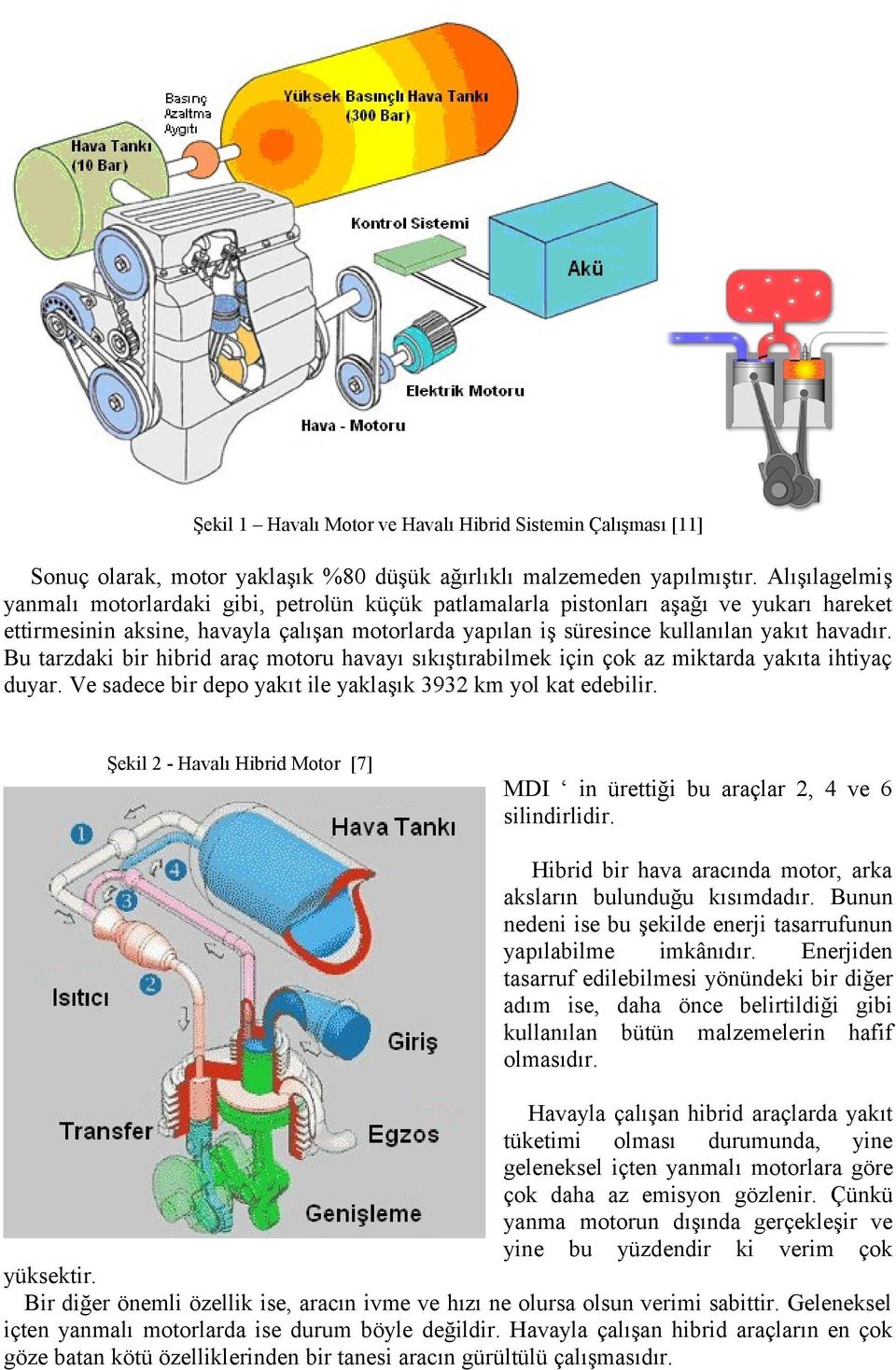 Bu tarzdaki bir hibrid araç motoru havayı sıkıştırabilmek için çok az miktarda yakıta ihtiyaç duyar. Ve sadece bir depo yakıt ile yaklaşık 3932 km yol kat edebilir.