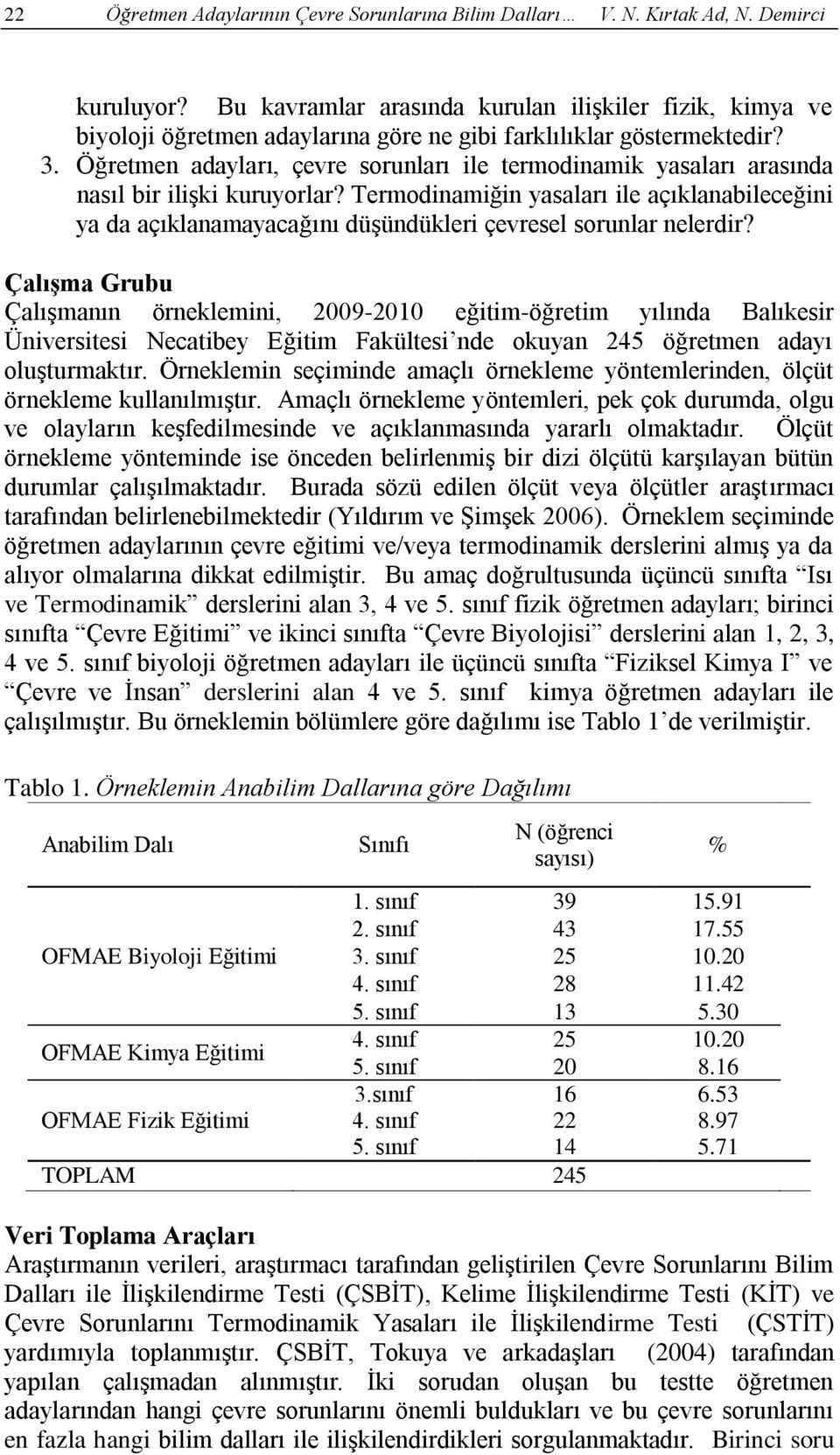 Öğretmen adayları, çevre sorunları ile termodinamik yasaları arasında nasıl bir ilişki kuruyorlar?