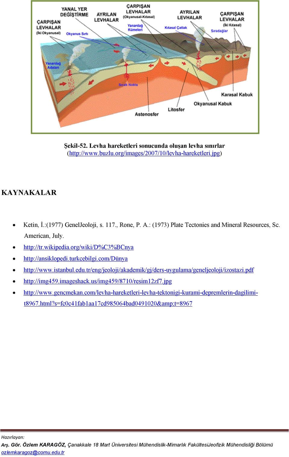 org/wiki/d%c3%bcnya http://ansiklopedi.turkcebilgi.com/dünya http://www.istanbul.edu.tr/eng/jeoloji/akademik/gj/ders-uygulama/geneljeoloji/izostazi.