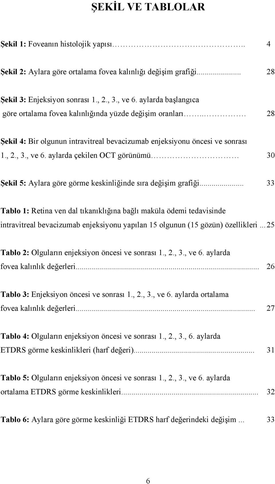 aylarda çekilen OCT görünümü 30 Şekil 5: Aylara göre görme keskinliğinde sıra değişim grafiği.