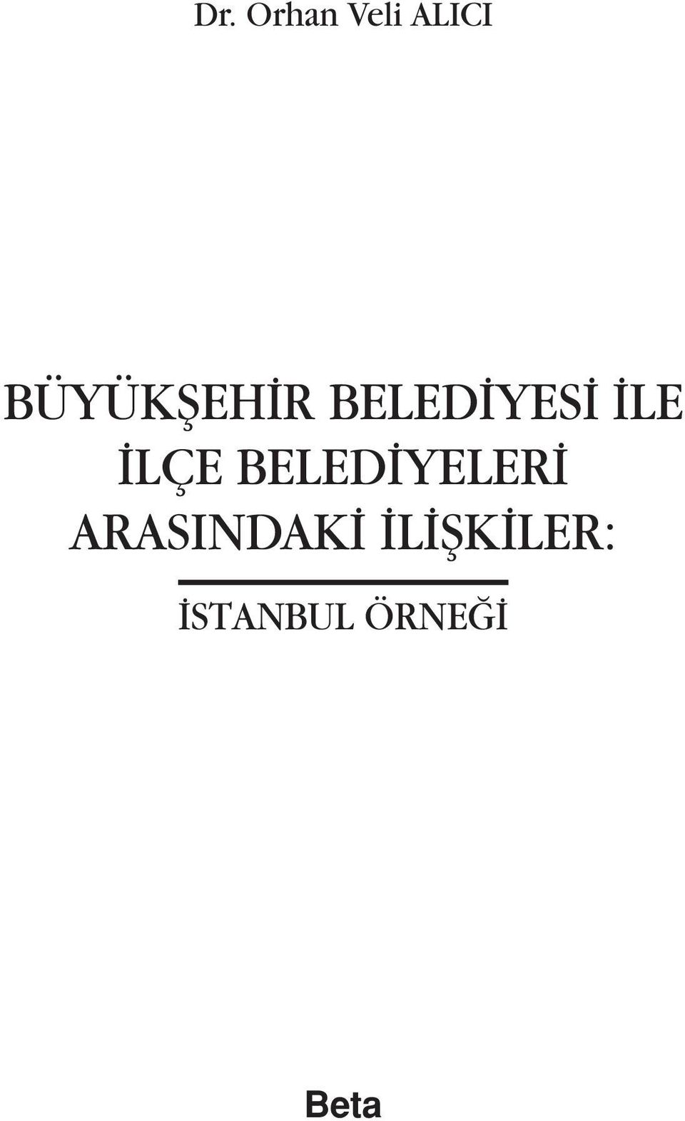 İLÇE BELEDİYELERİ