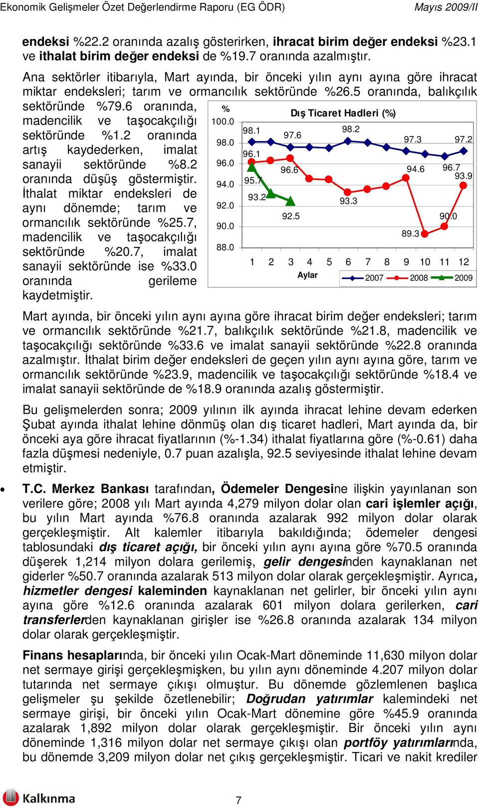 6 oranında, madencilik ve taşocakçılığı sektöründe %1.2 oranında artış kaydederken, imalat sanayii sektöründe %8.2 oranında düşüş göstermiştir.