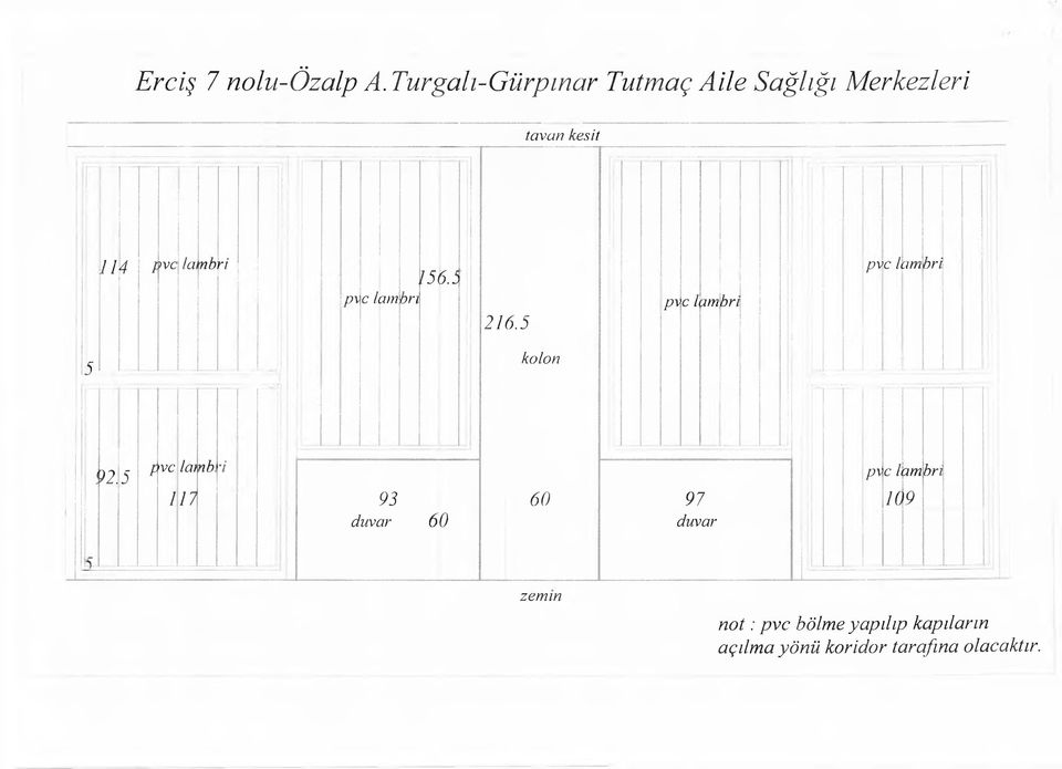 lambri 156.5 \P' c lam brı 216.5 pvc lambri pvc lambri 5 kolon 92.