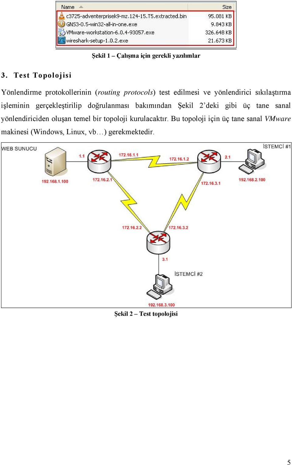 sıkılaştırma işleminin gerçekleştirilip doğrulanması bakımından Şekil 2 deki gibi üç tane sanal