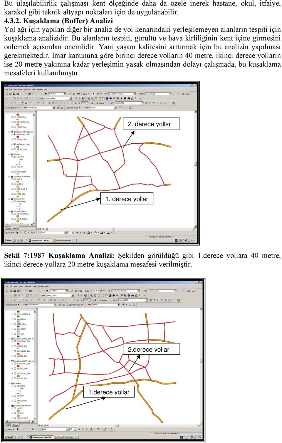 Bu alanların tespiti, gürültü ve hava kirliliğinin kent içine girmesini önlemek açısından önemlidir. Yani yaşam kalitesini arttırmak için bu analizin yapılması gerekmektedir.