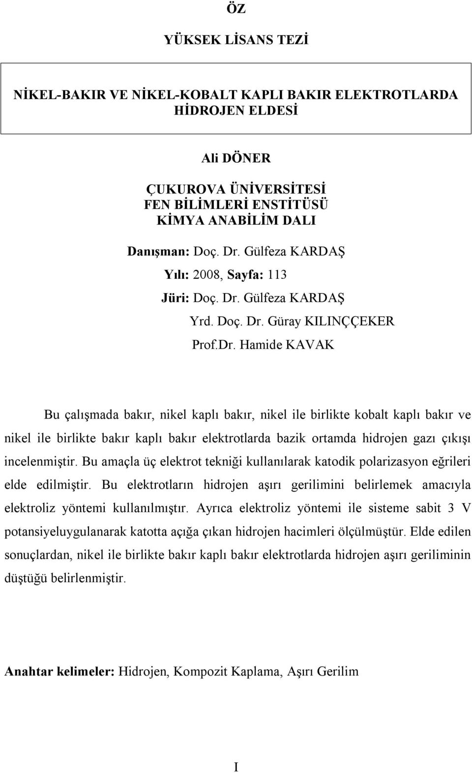 Gülfeza KARDAŞ Yrd. Doç. Dr.