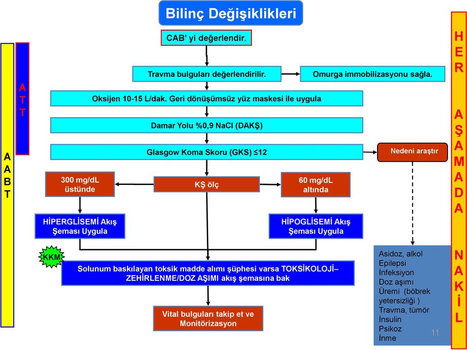 60 mg/d altında POGS kış eması Uygula edeni araştır Solunum baskılayan toksik madde alımı şüphesi varsa OSOOJ Z/OZ II akış şemasına