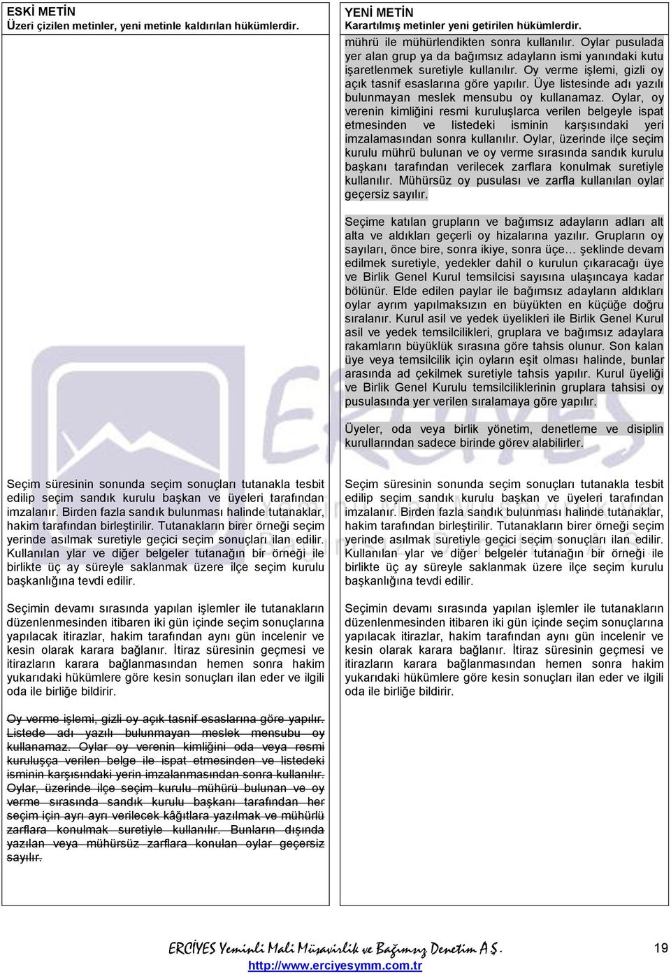 Oylar, oy verenin kimliğini resmi kuruluşlarca verilen belgeyle ispat etmesinden ve listedeki isminin karşısındaki yeri imzalamasından sonra kullanılır.