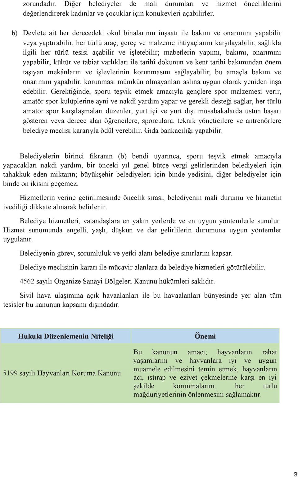 tesisi açabilir ve iģletebilir; mabetlerin yapımı, bakımı, onarımını yapabilir; kültür ve tabiat varlıkları ile tarihî dokunun ve kent tarihi bakımından önem taģıyan mekânların ve iģlevlerinin