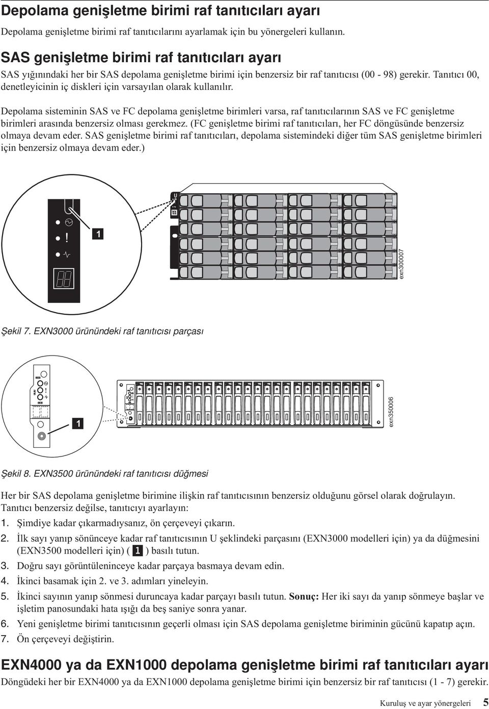 Tanıtıcı 00, denetleyicinin iç diskleri için varsayılan olarak kullanılır.