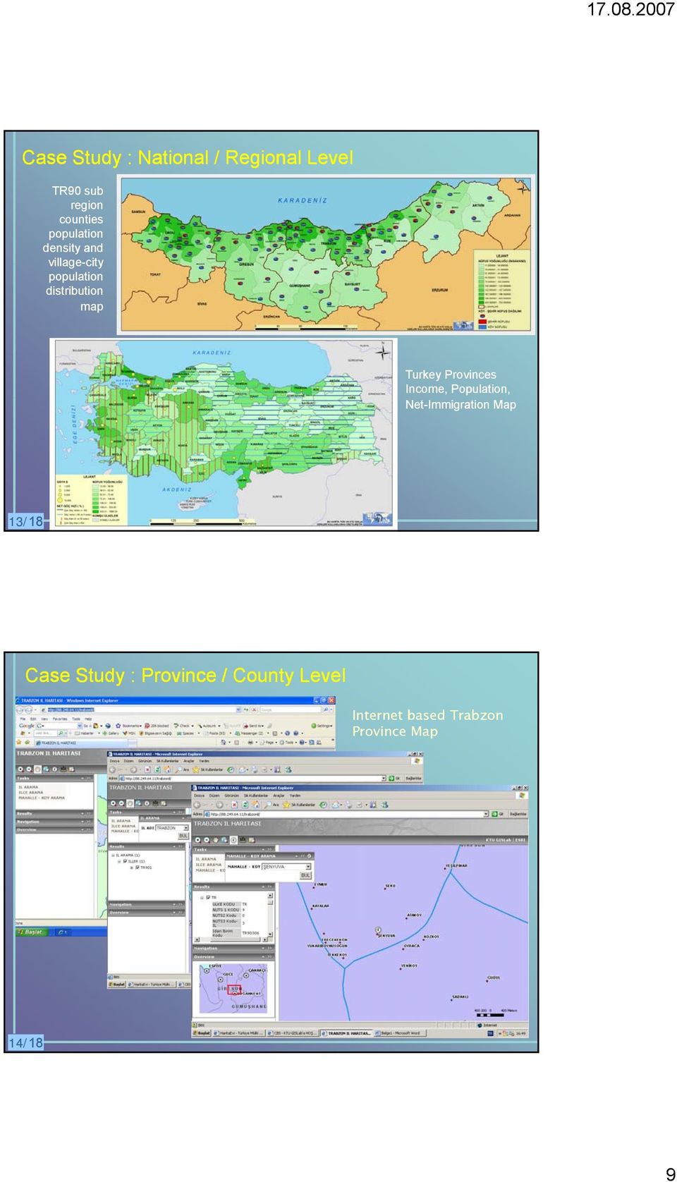 map Turkey Provinces Income, Population, Net-Immigration Map 3/88