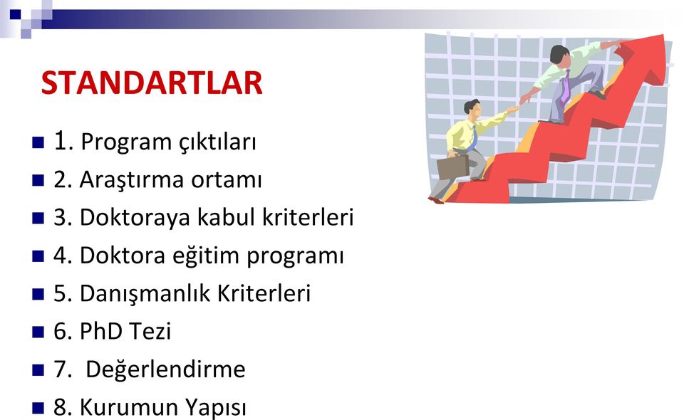 Doktoraya kabul kriterleri 4.