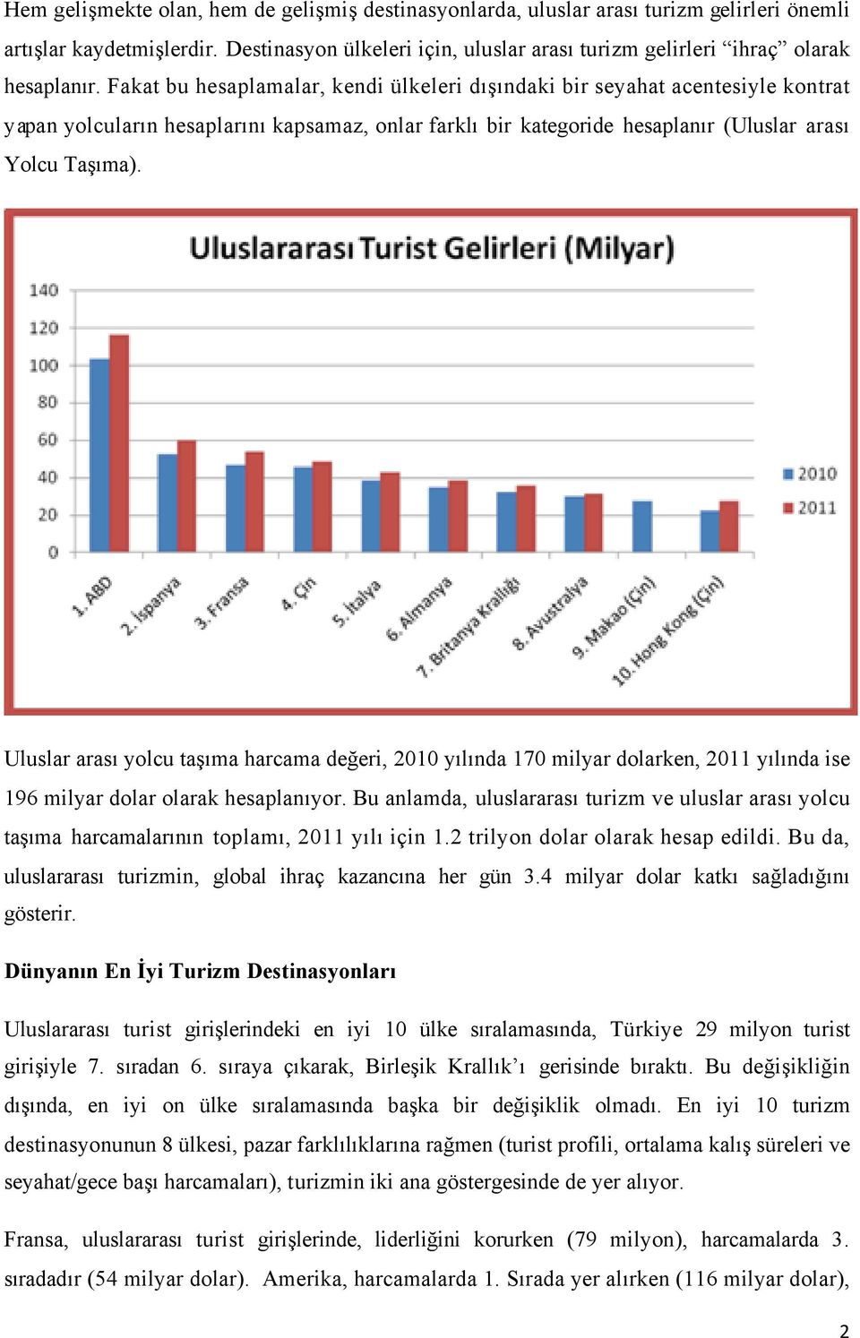 Fakat bu hesaplamalar, kendi ülkeleri dışındaki bir seyahat acentesiyle kontrat yapan yolcuların hesaplarını kapsamaz, onlar farklı bir kategoride hesaplanır (Uluslar arası Yolcu Taşıma).