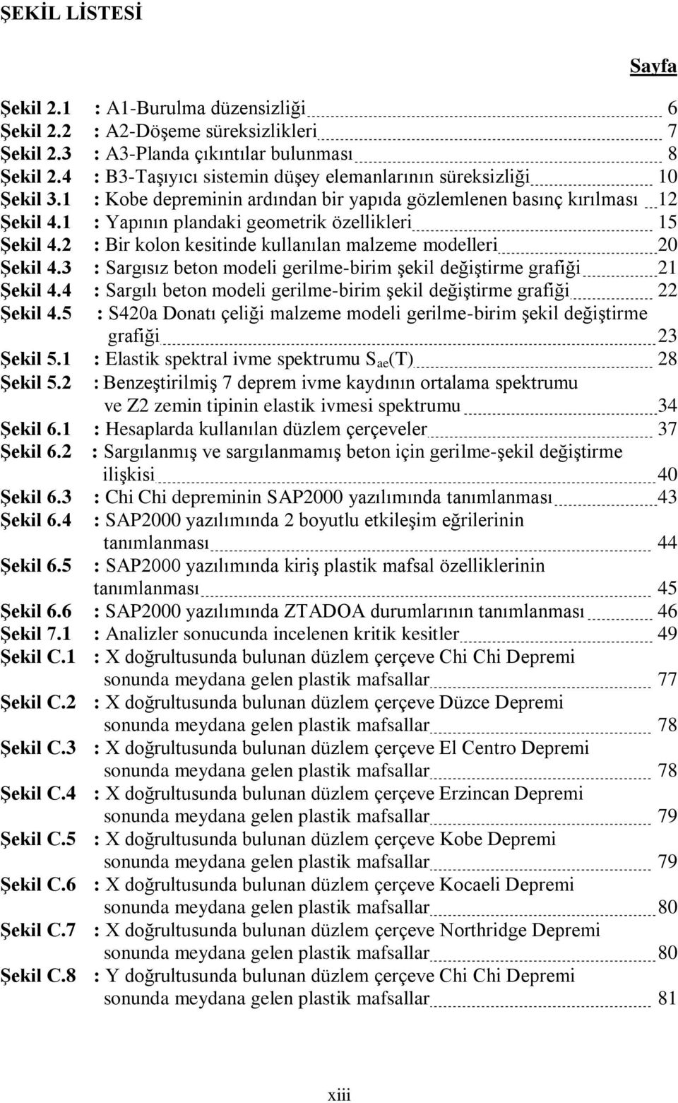 1 : Yapının plandaki geometrik özellikleri 15 Şekil 4.2 : Bir kolon kesitinde kullanılan malzeme modelleri 20 Şekil 4.3 : Sargısız beton modeli gerilme-birim şekil değiştirme grafiği 21 Şekil 4.