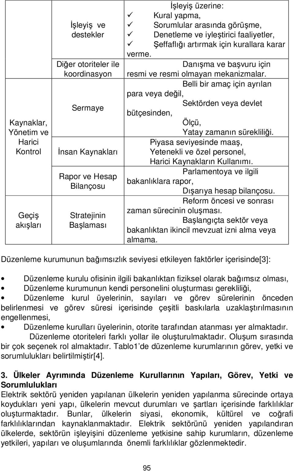 Belli bir amaç için ayrılan para veya değil, Sektörden veya devlet bütçesinden, Ölçü, Yatay zamanın sürekliliği. Piyasa seviyesinde maaş, Yetenekli ve özel personel, Harici Kaynakların Kullanımı.