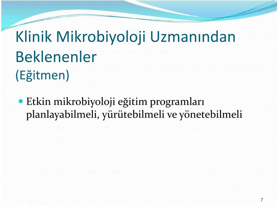 mikrobiyoloji eğitim programları