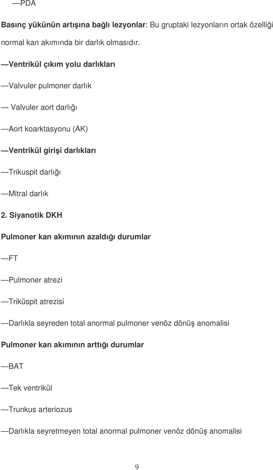 Mitral darlık 2.