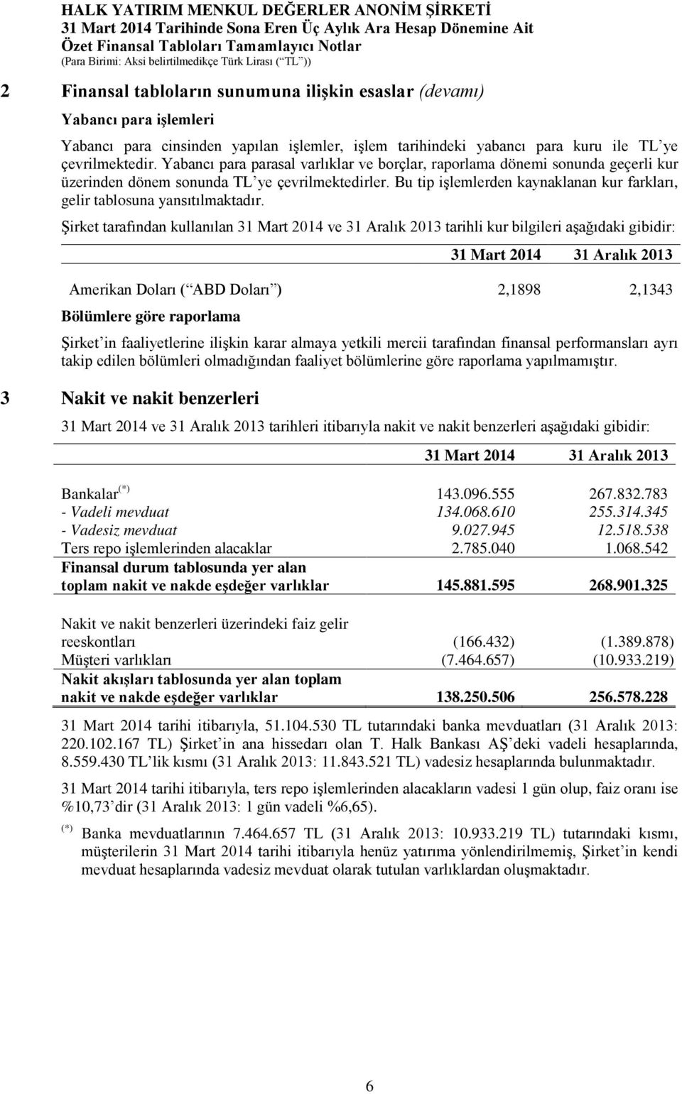 Bu tip işlemlerden kaynaklanan kur farkları, gelir tablosuna yansıtılmaktadır.