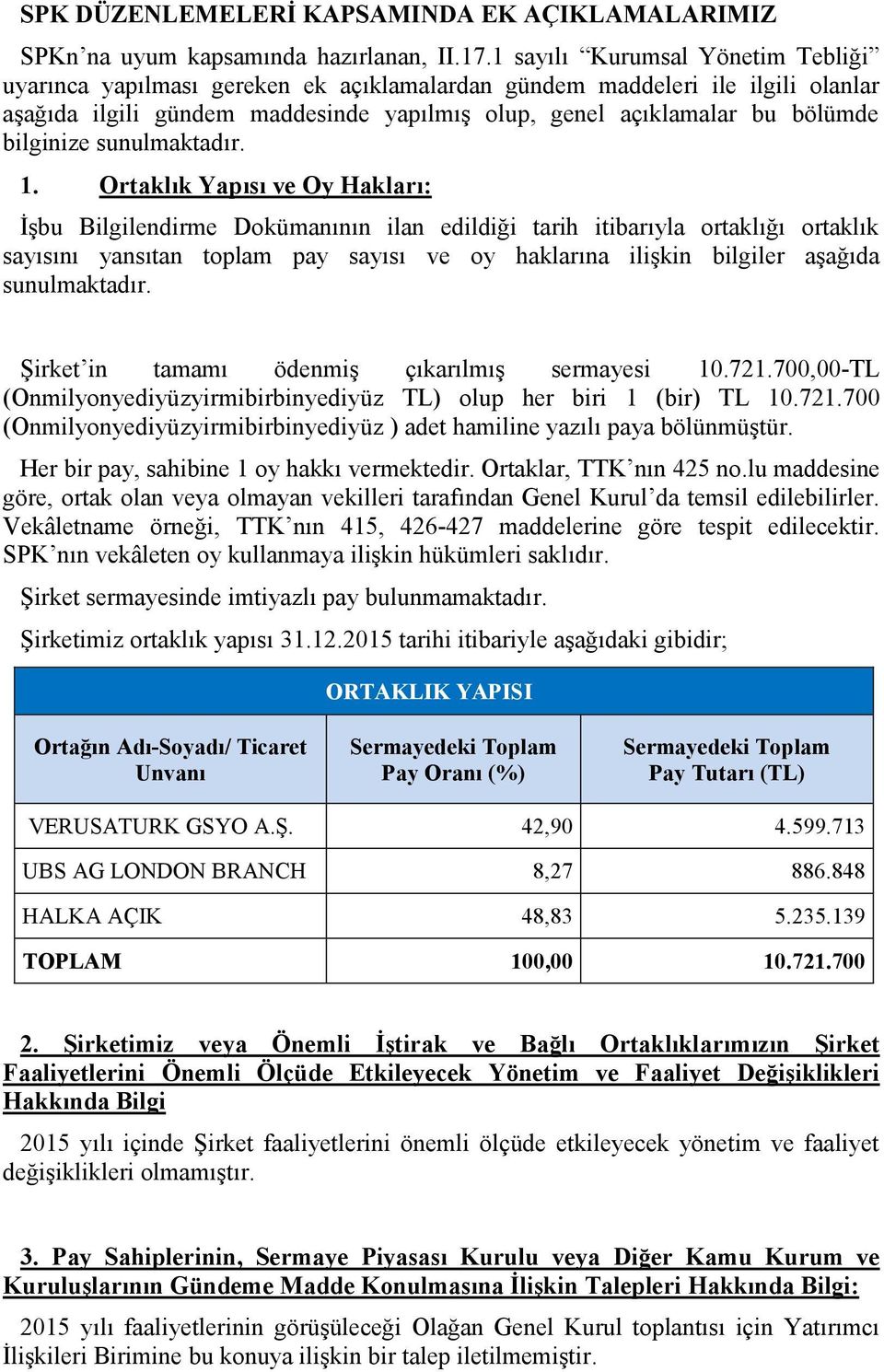 bilginize sunulmaktadır. 1.