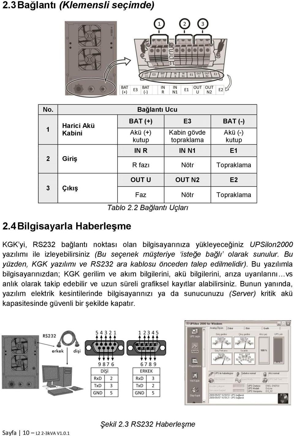 2 Bağlantı Uçları 2.